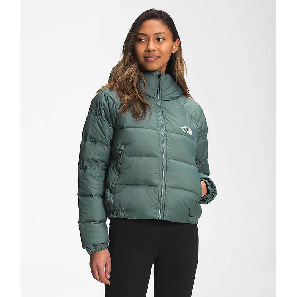 The North Face Winter Jacket Womens Australia - The North Face Hydrenalite Hoodie Green (UZF-759013)